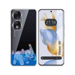Funda Silicona Transparente compatible con Huawei Honor 90 5G diseño Hipo Dibujos