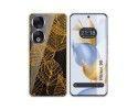 Funda Silicona Transparente compatible con Huawei Honor 90 5G diseño Hojas Dibujos
