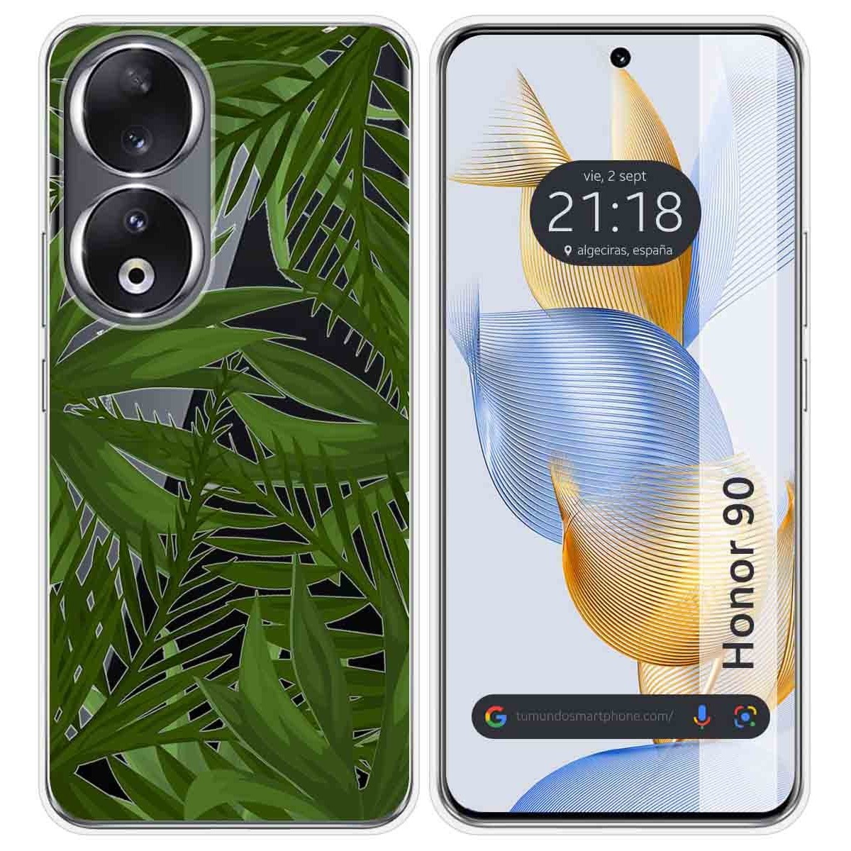 Funda Silicona Transparente compatible con Huawei Honor 90 5G diseño Jungla Dibujos