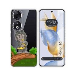 Funda Silicona Transparente compatible con Huawei Honor 90 5G diseño Mono Dibujos