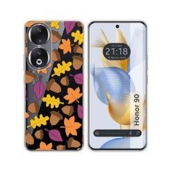 Funda Silicona Transparente compatible con Huawei Honor 90 5G diseño Otoño Dibujos