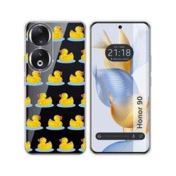 Funda Silicona Transparente compatible con Huawei Honor 90 5G diseño Pato Dibujos
