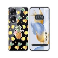 Funda Silicona Transparente compatible con Huawei Honor 90 5G diseño Piña Dibujos