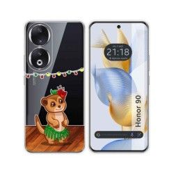 Funda Silicona Transparente compatible con Huawei Honor 90 5G diseño Suricata Dibujos