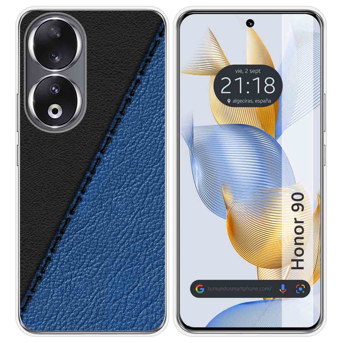 Funda Silicona compatible con Huawei Honor 90 5G diseño Cuero 02 Dibujos