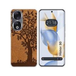 Funda Silicona compatible con Huawei Honor 90 5G diseño Cuero 03 Dibujos