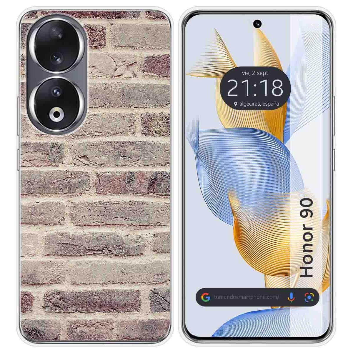 Funda Silicona compatible con Huawei Honor 90 5G diseño Ladrillo 01 Dibujos