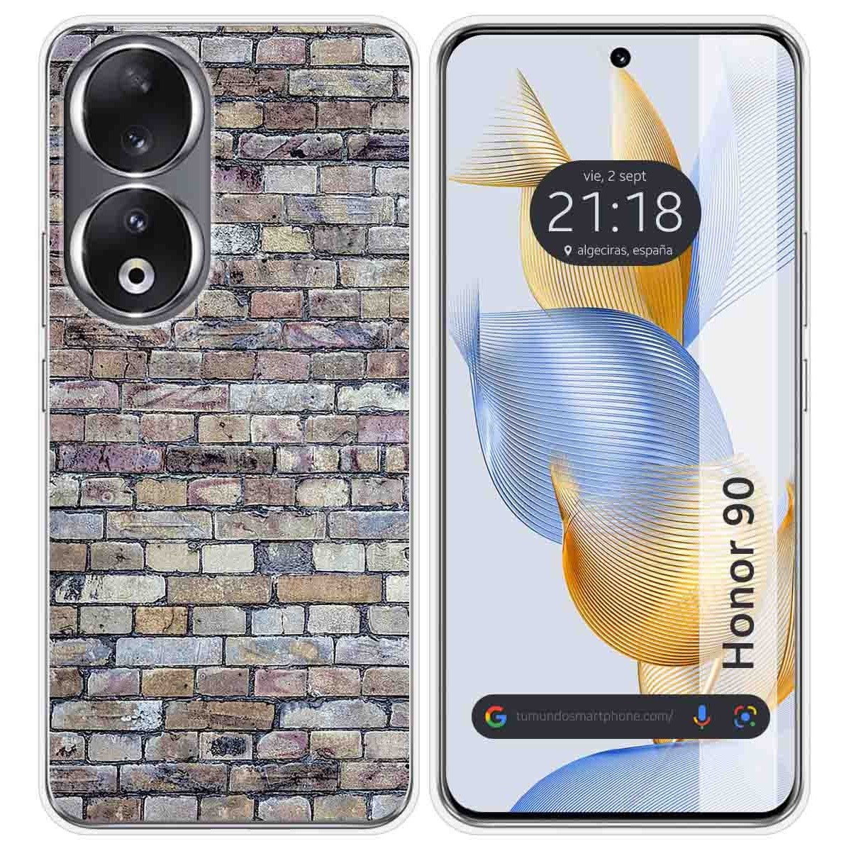 Funda Silicona compatible con Huawei Honor 90 5G diseño Ladrillo 02 Dibujos