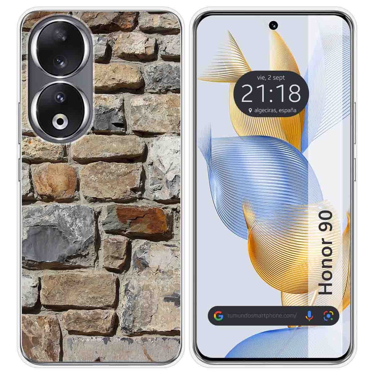 Funda Silicona compatible con Huawei Honor 90 5G diseño Ladrillo 03 Dibujos