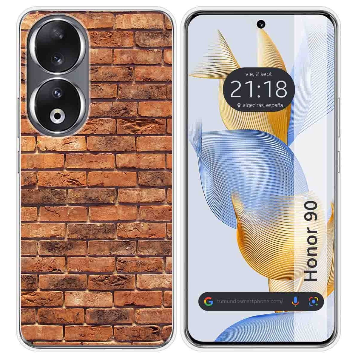 Funda Silicona compatible con Huawei Honor 90 5G diseño Ladrillo 04 Dibujos