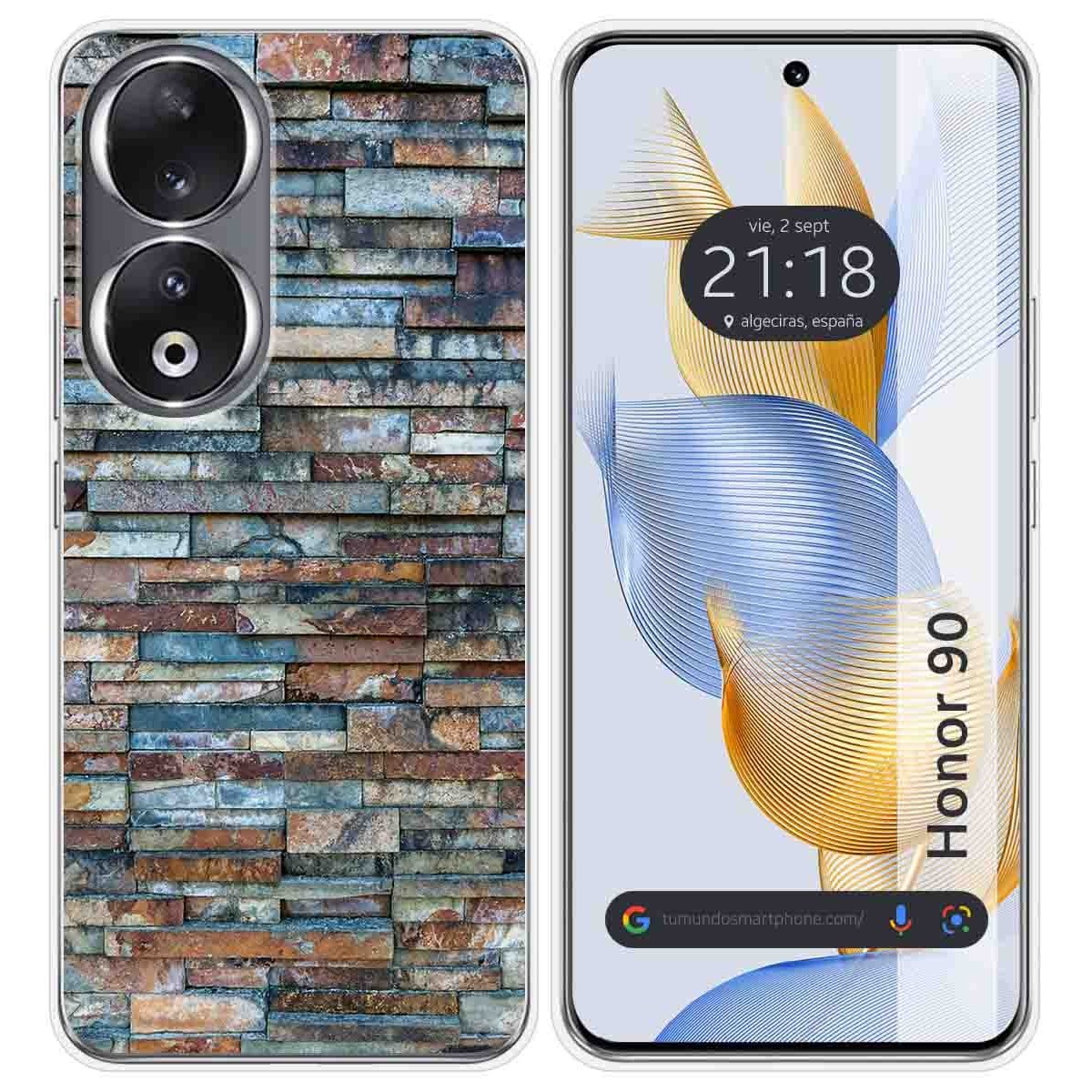 Funda Silicona compatible con Huawei Honor 90 5G diseño Ladrillo 05 Dibujos