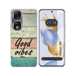 Funda Silicona compatible con Huawei Honor 90 5G diseño Madera 01 Dibujos