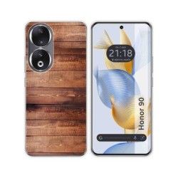 Funda Silicona compatible con Huawei Honor 90 5G diseño Madera 02 Dibujos
