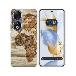 Funda Silicona compatible con Huawei Honor 90 5G diseño Madera 07 Dibujos