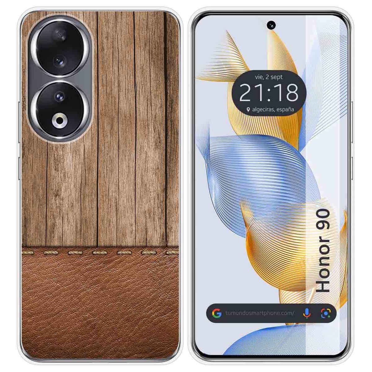 Funda Silicona compatible con Huawei Honor 90 5G diseño Madera 09 Dibujos
