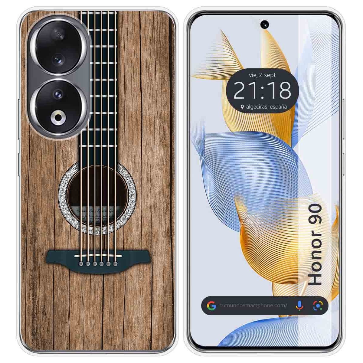 Funda Silicona compatible con Huawei Honor 90 5G diseño Madera 11 Dibujos