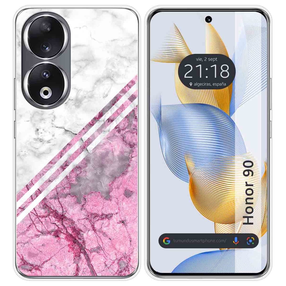 Funda Silicona compatible con Huawei Honor 90 5G diseño Mármol 03 Dibujos