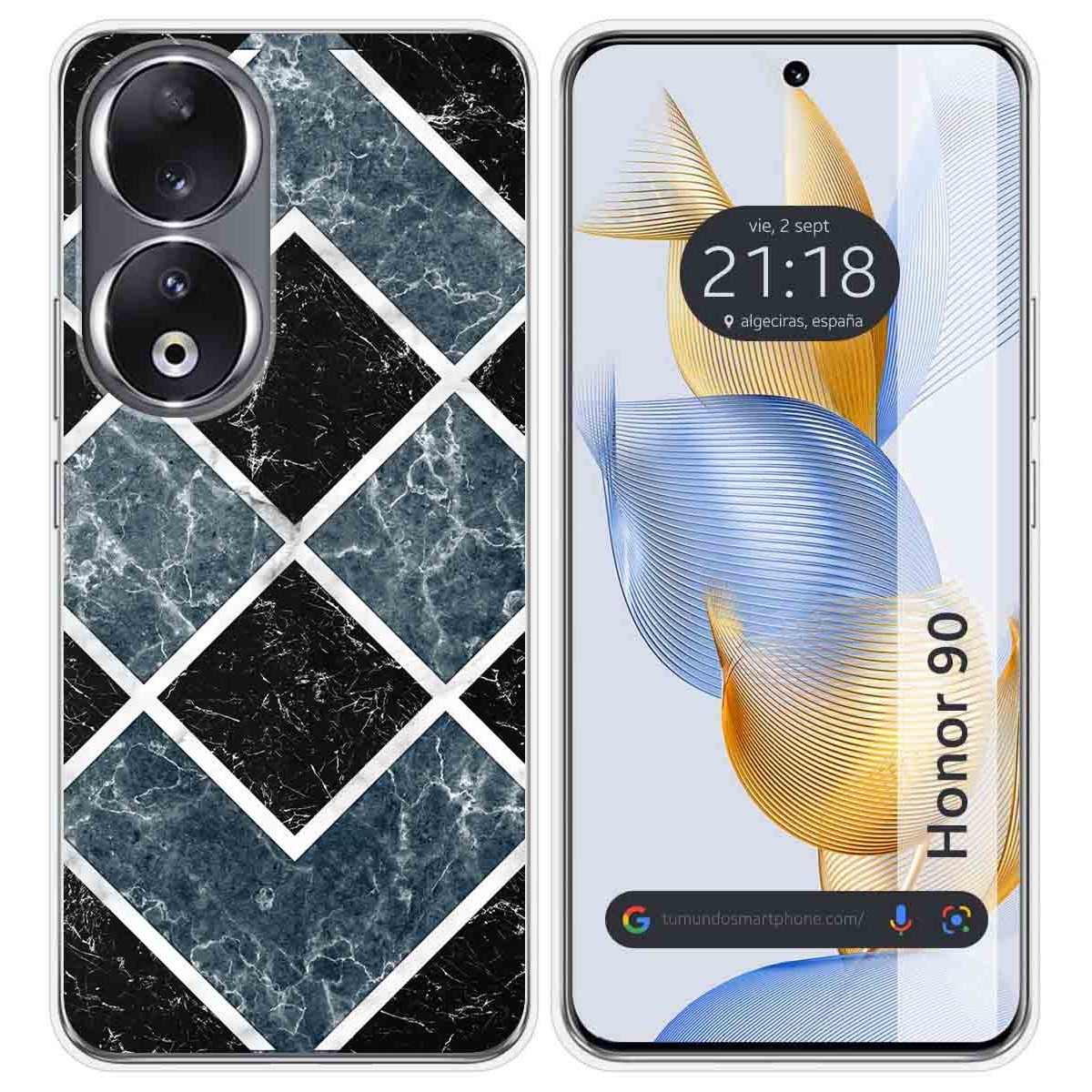 Funda Silicona compatible con Huawei Honor 90 5G diseño Mármol 06 Dibujos