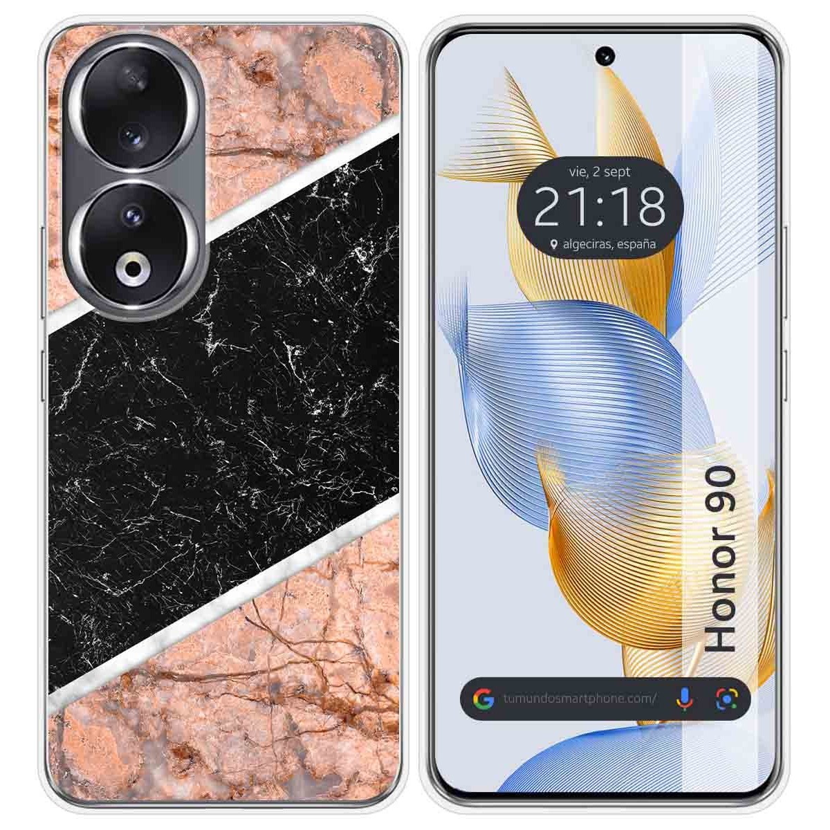 Funda Silicona compatible con Huawei Honor 90 5G diseño Mármol 07 Dibujos