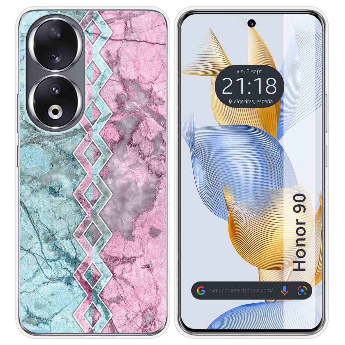 Funda Silicona compatible con Huawei Honor 90 5G diseño Mármol 08 Dibujos