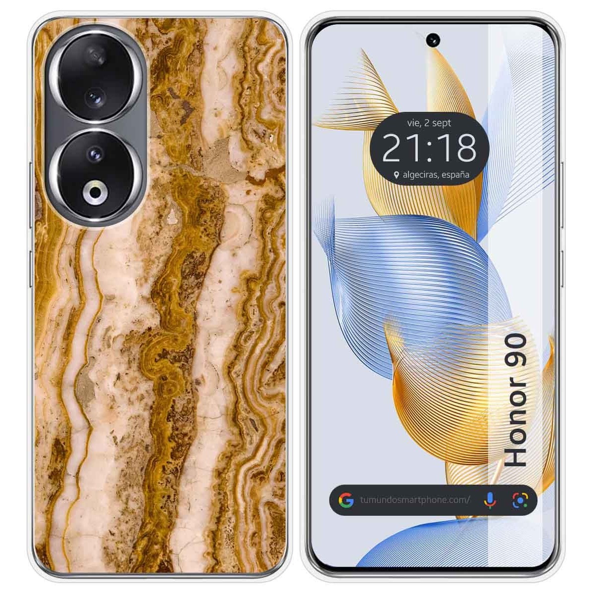 Funda Silicona compatible con Huawei Honor 90 5G diseño Mármol 10 Dibujos