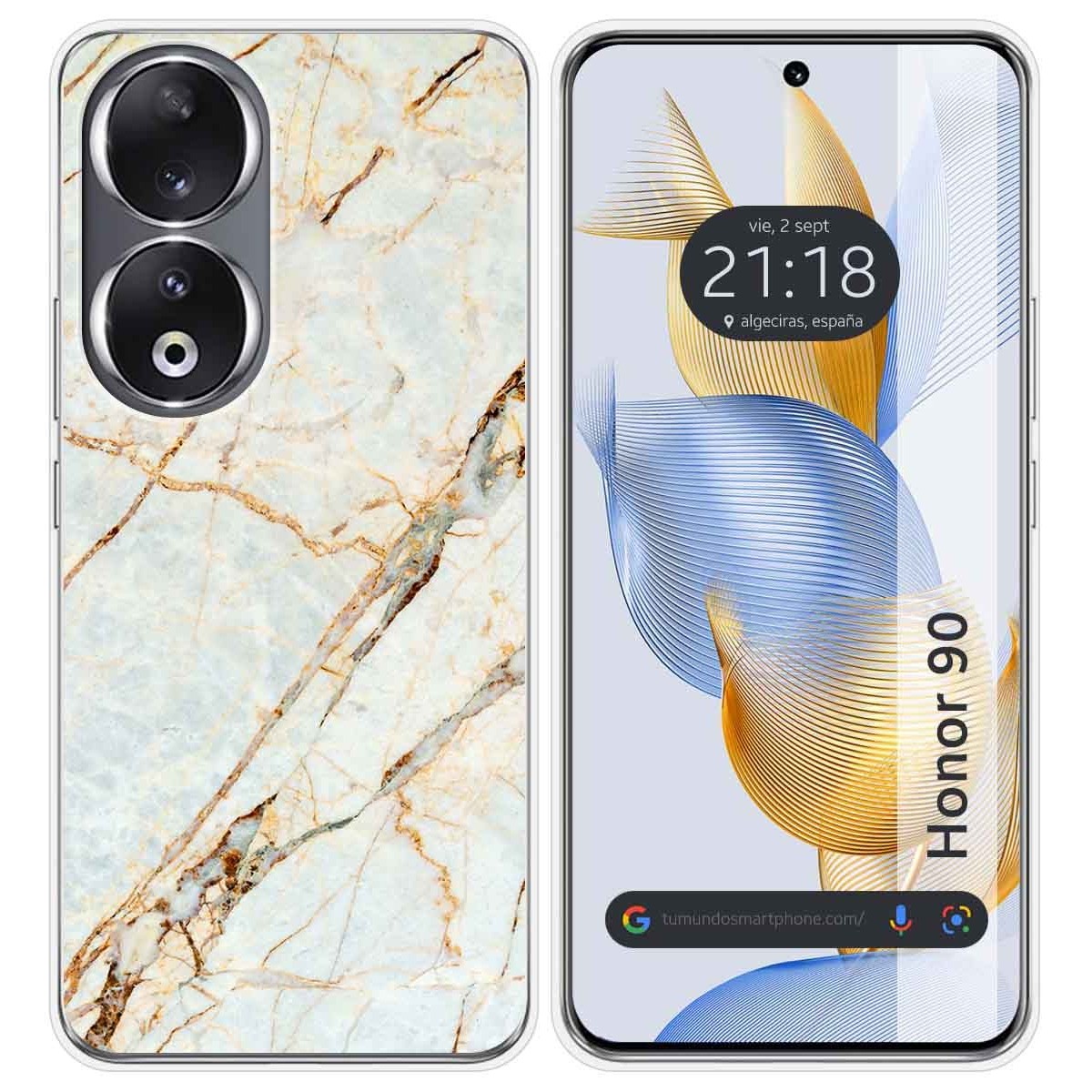 Funda Silicona compatible con Huawei Honor 90 5G diseño Mármol 13 Dibujos