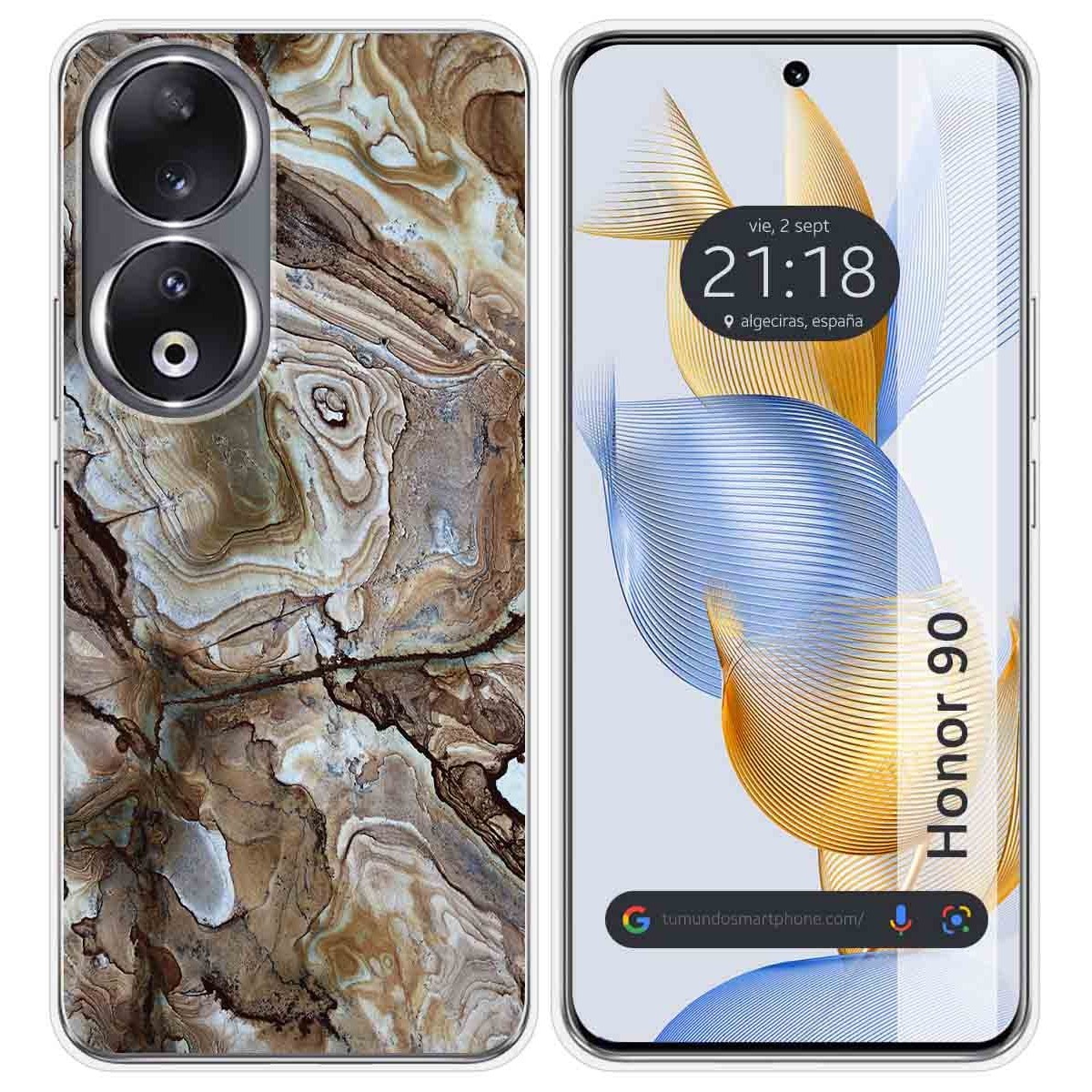 Funda Silicona compatible con Huawei Honor 90 5G diseño Mármol 14 Dibujos
