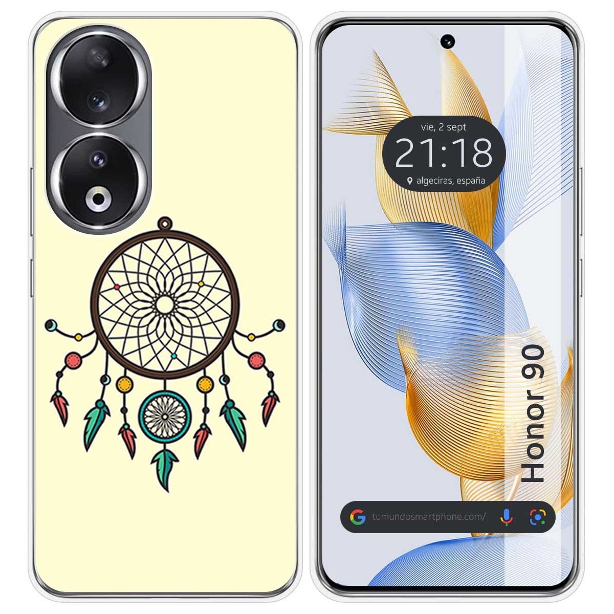 Funda Silicona compatible con Huawei Honor 90 5G diseño Atrapasueños Dibujos