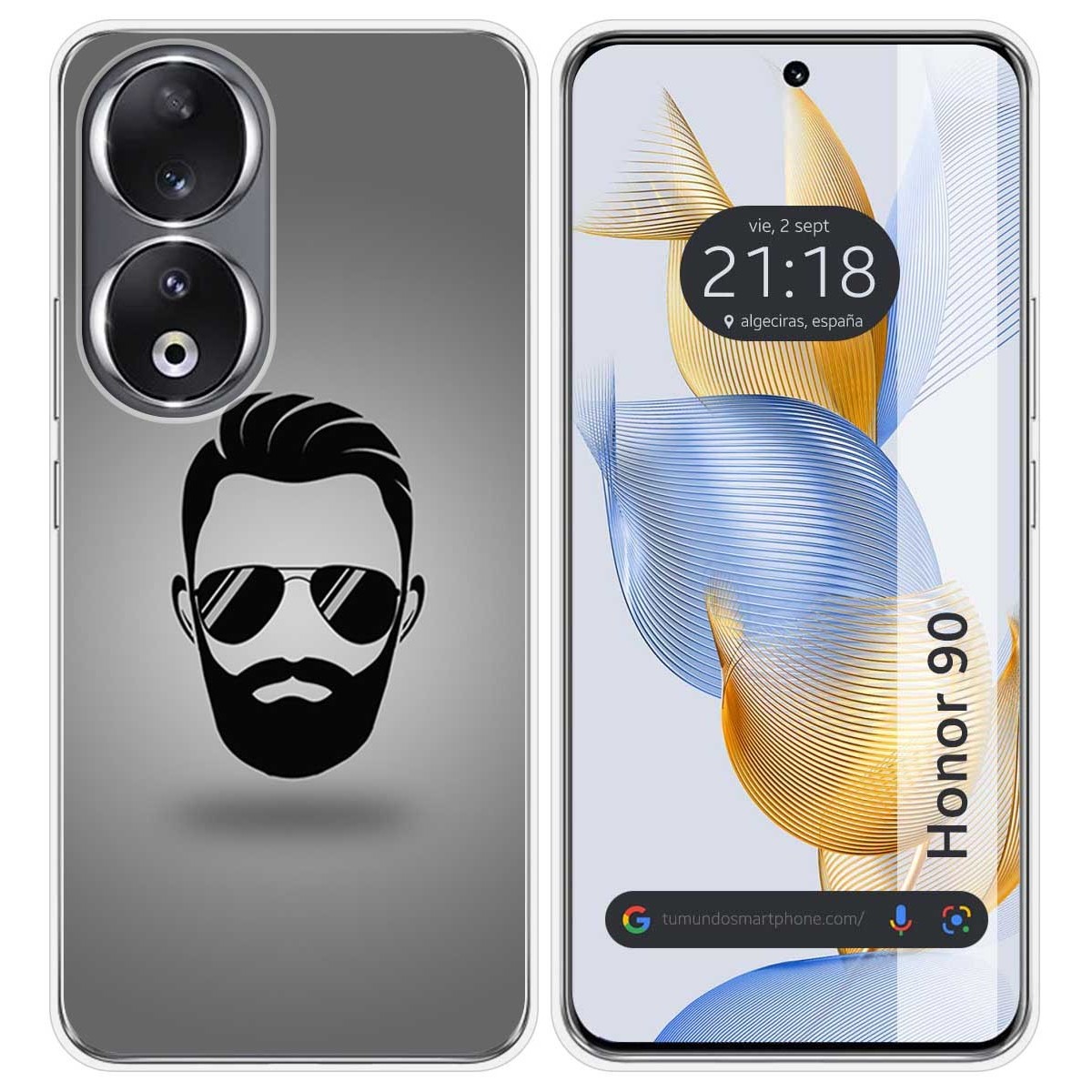 Funda Silicona compatible con Huawei Honor 90 5G diseño Barba Dibujos