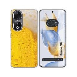 Funda Silicona compatible con Huawei Honor 90 5G diseño Cerveza Dibujos