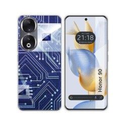 Funda Silicona compatible con Huawei Honor 90 5G diseño Circuito Dibujos