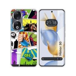 Funda Silicona compatible con Huawei Honor 90 5G diseño Comic Dibujos