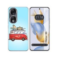 Funda Silicona compatible con Huawei Honor 90 5G diseño Furgoneta Dibujos