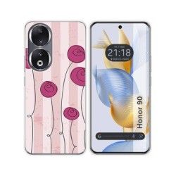 Funda Silicona compatible con Huawei Honor 90 5G diseño Flores Vintage Dibujos