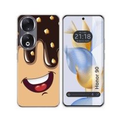 Funda Silicona compatible con Huawei Honor 90 5G diseño Helado Chocolate Dibujos