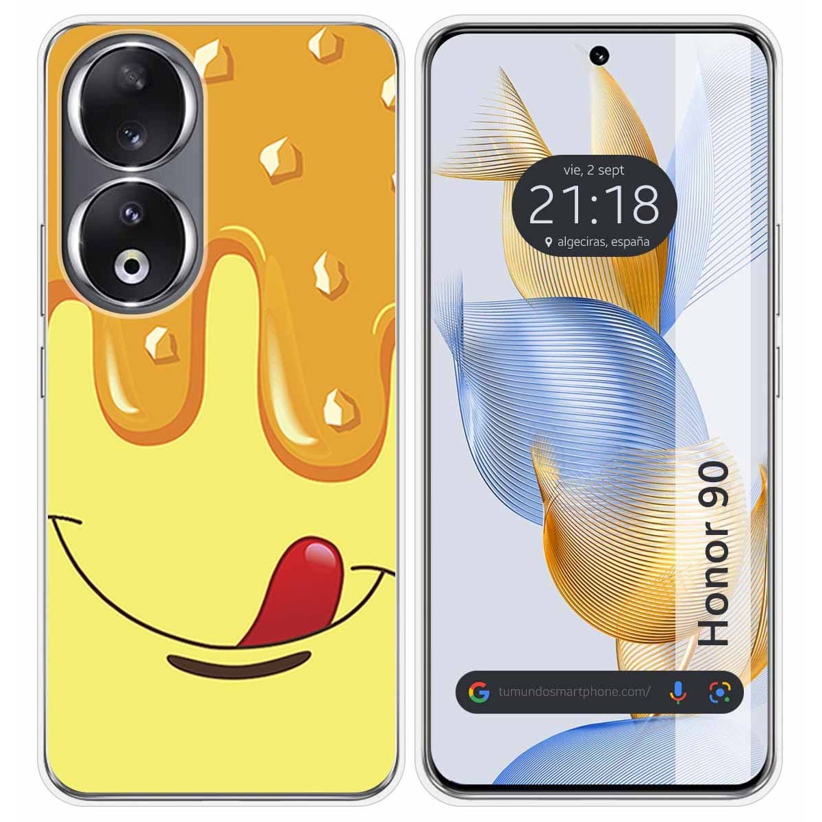 Funda Silicona compatible con Huawei Honor 90 5G diseño Helado Vainilla Dibujos