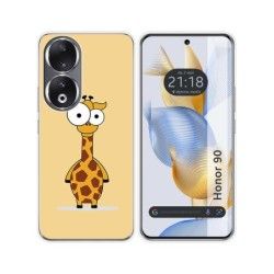 Funda Silicona compatible con Huawei Honor 90 5G diseño Jirafa Dibujos