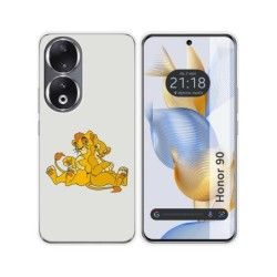 Funda Silicona compatible con Huawei Honor 90 5G diseño Leones Dibujos