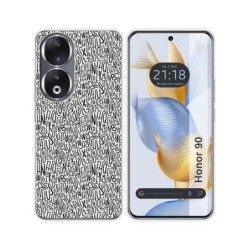 Funda Silicona compatible con Huawei Honor 90 5G diseño Letras Dibujos
