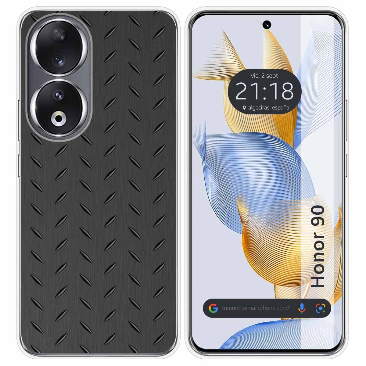 Funda Silicona compatible con Huawei Honor 90 5G diseño Metal Dibujos