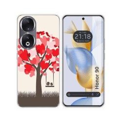Funda Silicona compatible con Huawei Honor 90 5G diseño Pajaritos Dibujos