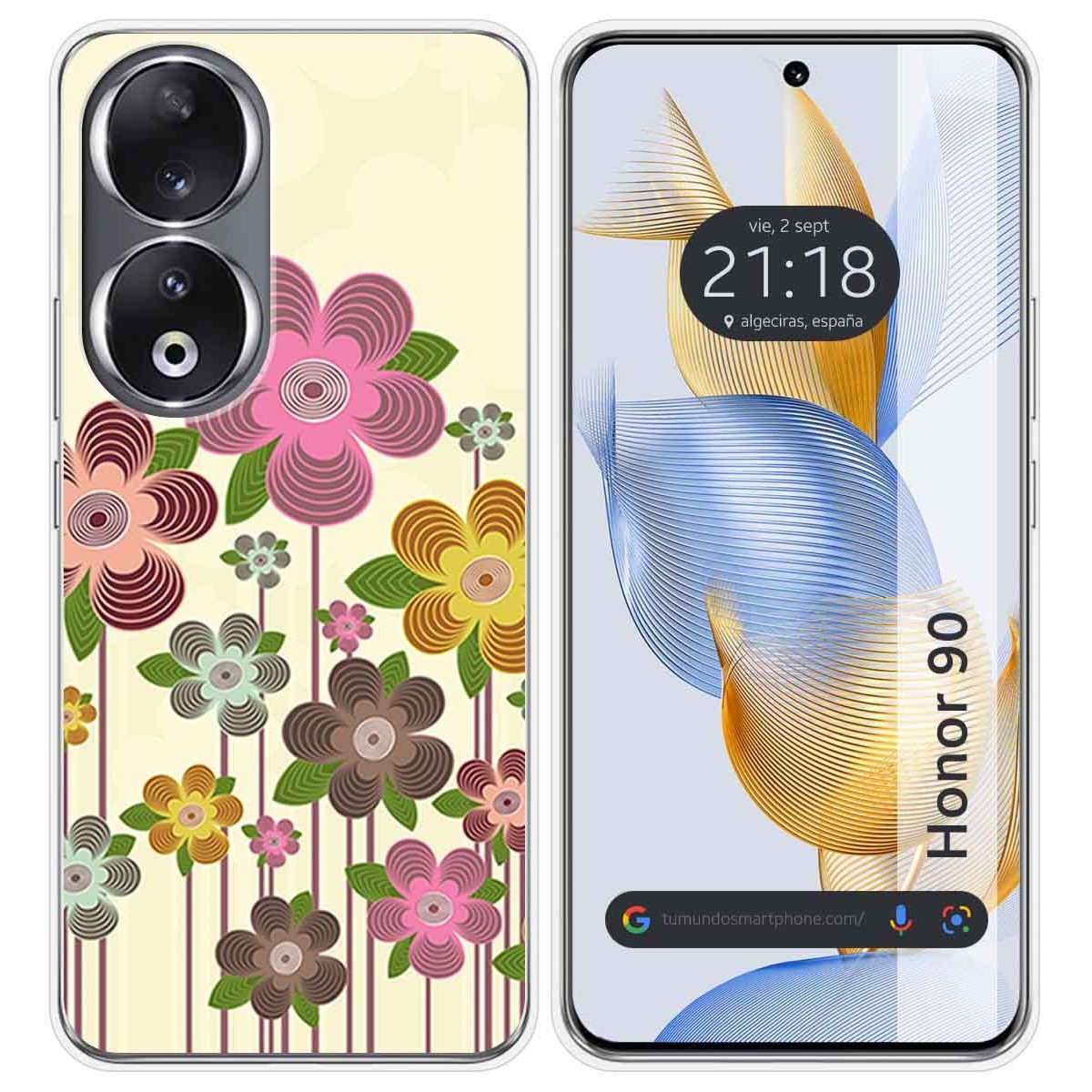 Funda Silicona compatible con Huawei Honor 90 5G diseño Primavera En Flor Dibujos