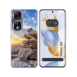 Funda Silicona compatible con Huawei Honor 90 5G diseño Sunset Dibujos