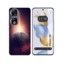 Funda Silicona compatible con Huawei Honor 90 5G diseño Tierra Dibujos