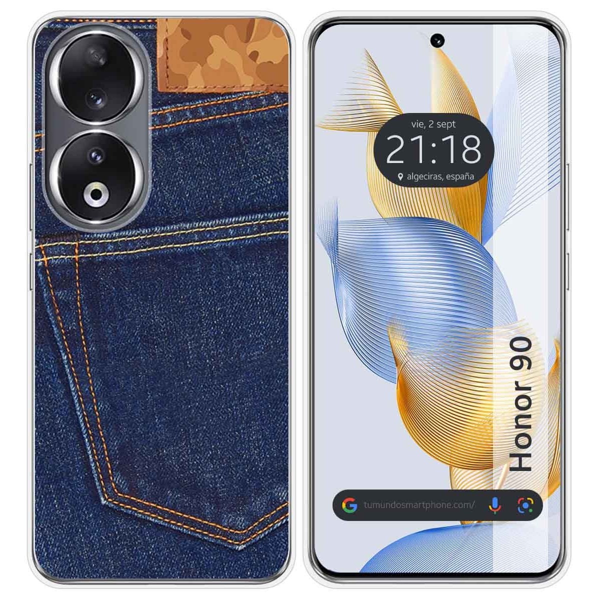 Funda Silicona compatible con Huawei Honor 90 5G diseño Vaquero Dibujos