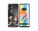 Funda Silicona Transparente para Oppo A78 4G diseño Avestruz Dibujos