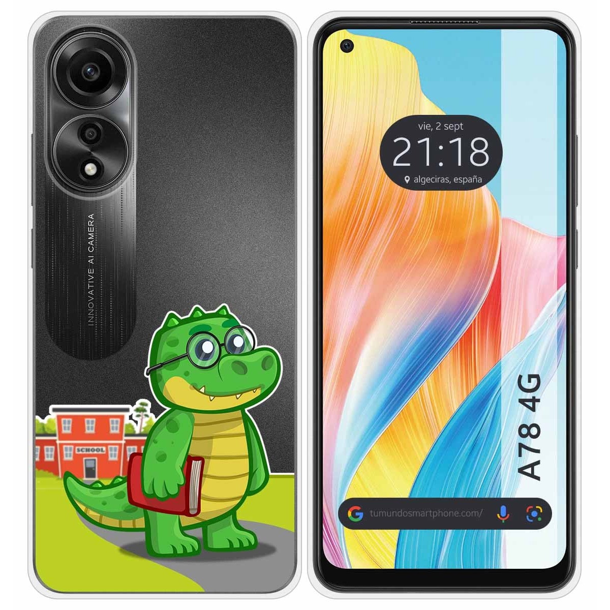 Funda Silicona Transparente para Oppo A78 4G diseño Coco Dibujos