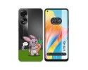 Funda Silicona Transparente para Oppo A78 4G diseño Conejo Dibujos