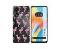 Funda Silicona Transparente para Oppo A78 4G diseño Flamenco Dibujos