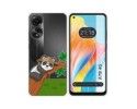 Funda Silicona Transparente para Oppo A78 4G diseño Panda Dibujos